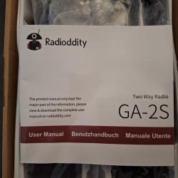 Talkie-walkie radioddity GA 2S