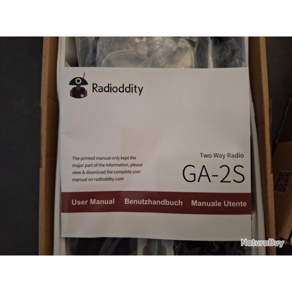 Talkie-walkie radioddity GA 2S