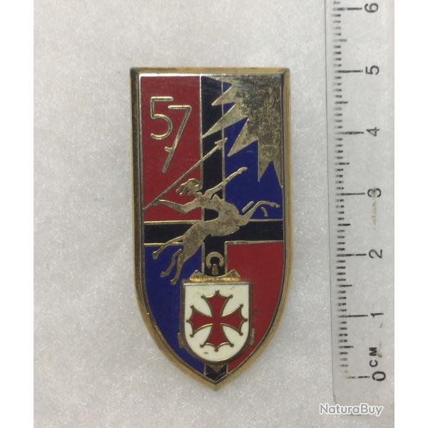 FRANCE ARTILLERIE -�57� R.A. R�giment d?Artillerie Drago 2415?relief, guilloch�, �pingle?Drago 2415