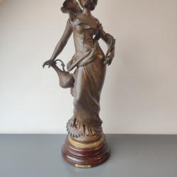 &Eacute;norme sculpture en r&eacute;gule sign&eacute;e Auguste Moreau intitul&eacute;e Industrie