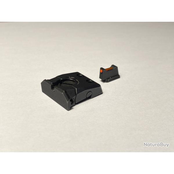 Ensemble de viseur r�glable � fibre optique 1mm pour CZ P-10 F