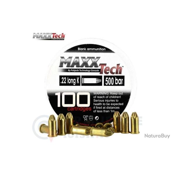 CARTOUCHES A BLANC 22LONG , MAXX TECH , Lot de 2 Boites  de 100.