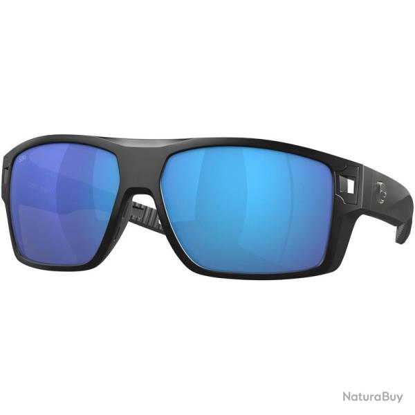 LUNETTE POLARISANTE - COSTA DEL MAR - DIEGO MATTE BLACK BLUE MIRROR 580G