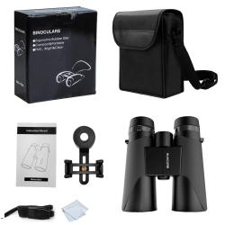 Jumelles 10x42 HD Compactes Burables Robustes Observation Oiseaux Chasse Voyage Camping pour Adulte