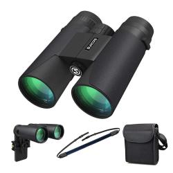 Jumelles 10x42 HD Compactes Burables Robustes Observation Oiseaux Chasse Voyage Camping pour Adulte
