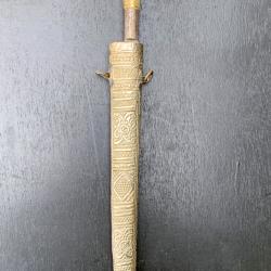 ANCIEN LONG COUTEAU FLISSA DU MAGHREB, CIRCA 1920, COLLECTION AFRIQUE, ALGERIE, KABYLE, BERBERE