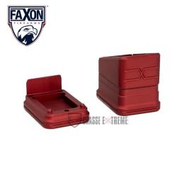 Extension de Chargeur FAXON Glock 19 Combo Rouge