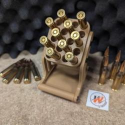 PORTE CARTOUCHE 308 Winchester - Pr&eacute;sentoir &agrave; munitions pour 20 cartouches -  Couleur SABLE / TAN