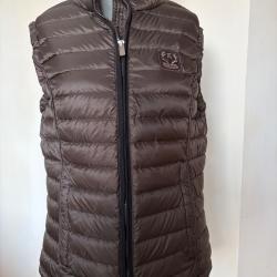 Gilet matelass&eacute; marron sans manches Cork de chez JUMFIL