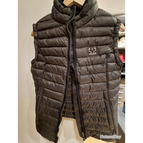 Gilet matelass� marron sans manches Cork de chez Jumfil