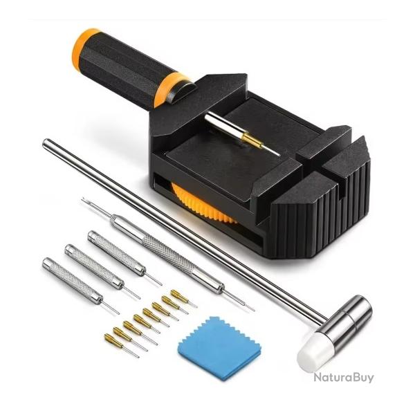 Outil bracelet montre kit r�glage ajustement maillon extracteur goupille r�paration horlogerie