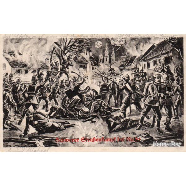 CPA - GUERRE 14 -18 - VIOLENTS COMBATS DE RUE LA NUIT - N�4534
