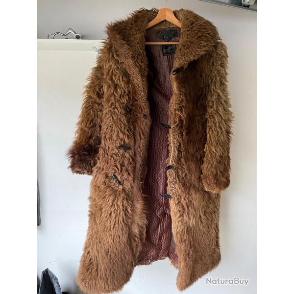 Manteau ancien en poil de bison