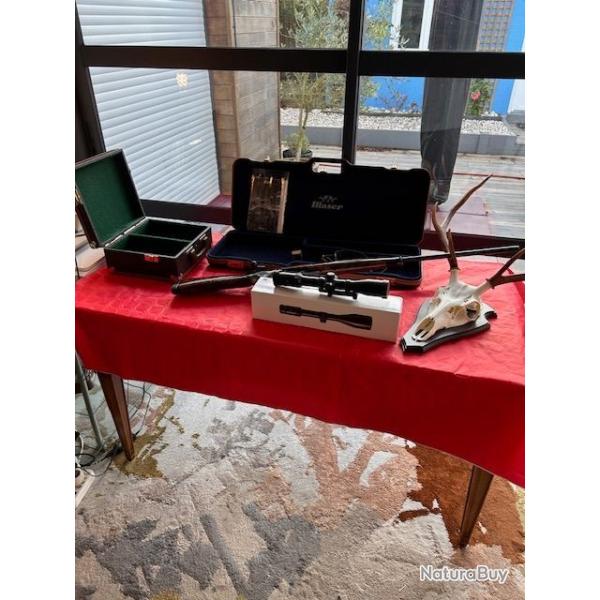 BLASER R 93 - mod�le Diplomate bois de grade 6 - canon de 65 cm avec frein de bouche