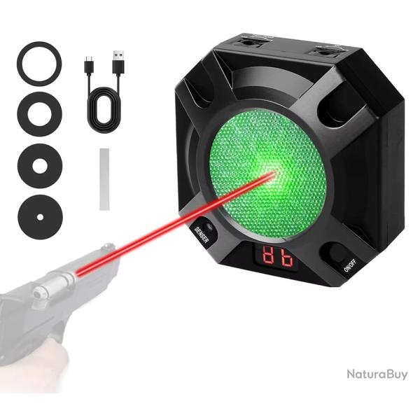 Cible electronique rechargeable type biathlon pour laser d'entrainement