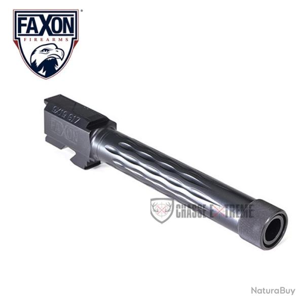 Canon FAXON Glock 17 Gen 1-4 Flut� Noir Filet� 1/2x28