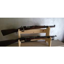 Support armes longues de collection bois A poser ou a accrocher