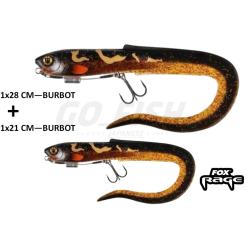PACK - Fox Rage Slick Eel Loaded 21cm et 28 cm - Burbot
