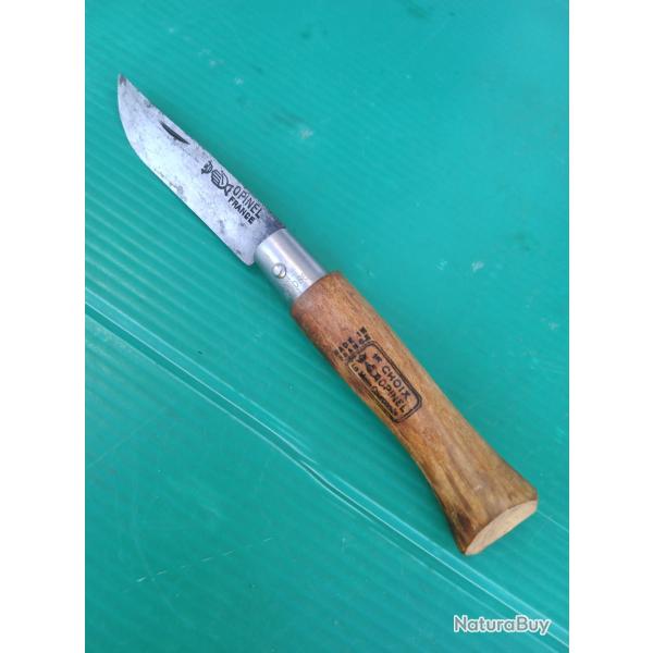 ANCIEN OPINEL  :  NO 5  DEPOSE   .  VIROLE NON TOURNANTE  .  PARFAIT FONCTIONNEMENT .