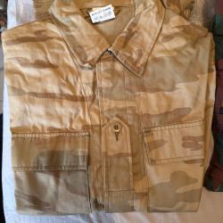 Chemise Veste Camoufflage dessert Arm&eacute;e Belge