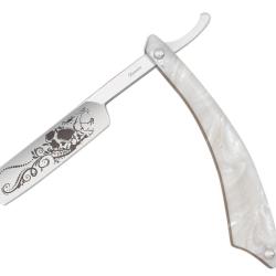Couteau rasoir nacr&eacute; Mx Skull