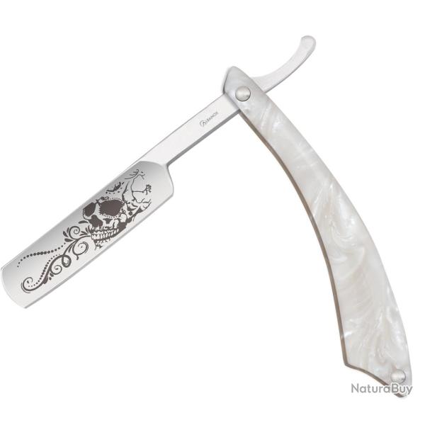 Couteau rasoir nacr� Mx Skull