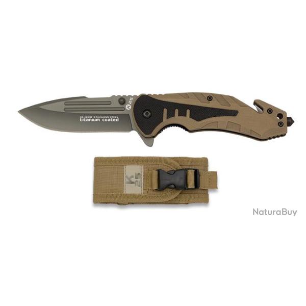 Couteau pliant K25 G10 coyote