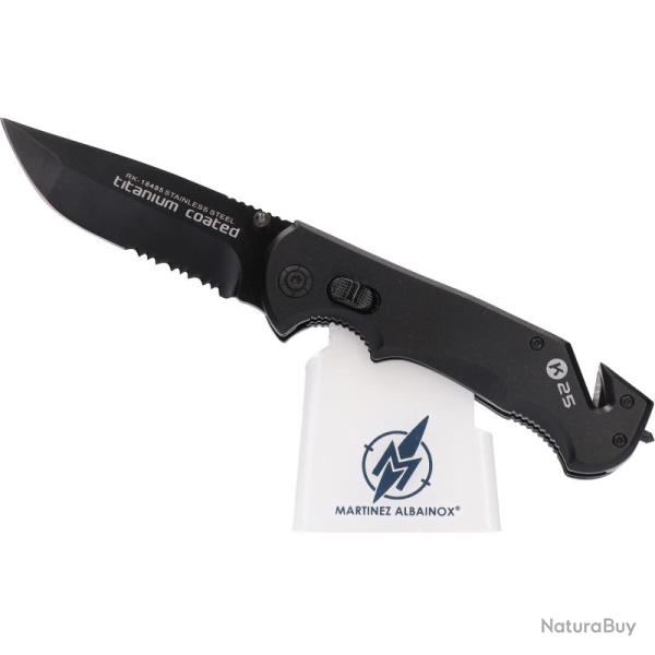 Couteau pliant K2 noir avec �tui