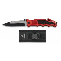 Couteau pliant s&eacute;curit&eacute; rouge K25