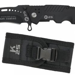 Couteau pliant noir K25