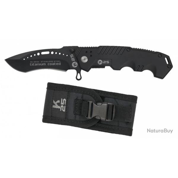 Couteau pliant noir K25