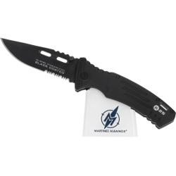 Couteau pliant K25 rev&ecirc;tu noir