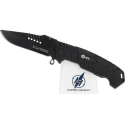 Couteau pliant K25 rev&ecirc;tu noir