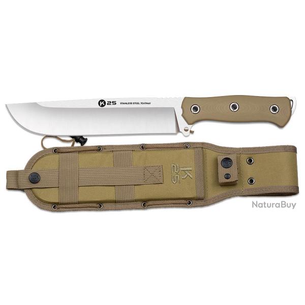 Machete K25 G10/CNC Coyote