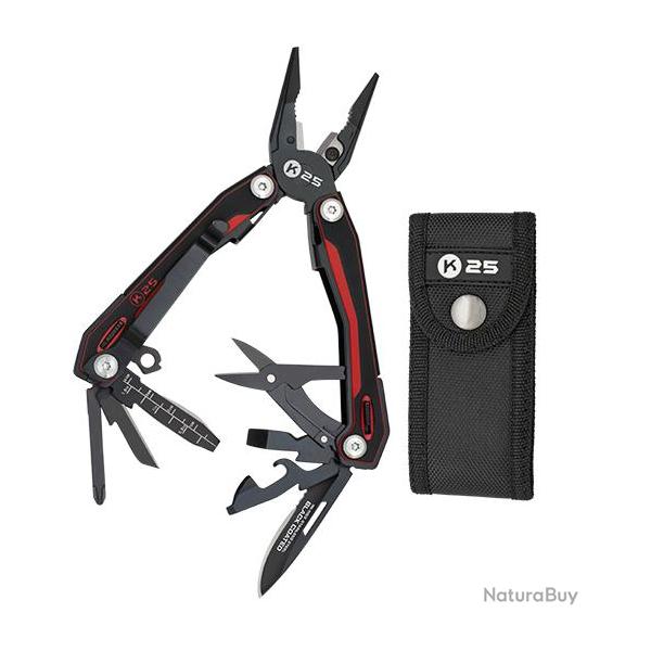 Pince K25 G10 rouge/noir