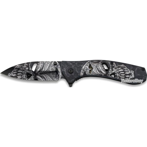 Couteau pliant T�te de mort 3D