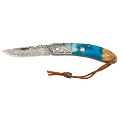 Couteau pliant damas