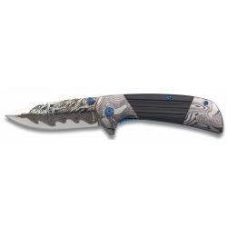 Couteau pliant Damas 3D