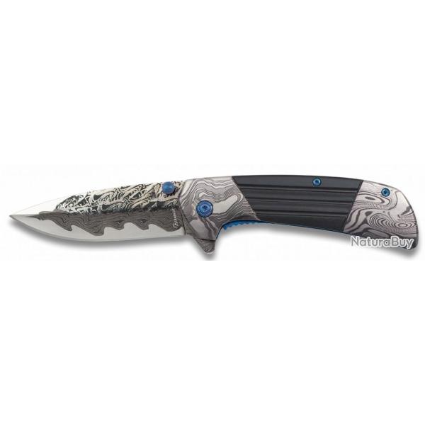 Couteau pliant Damas 3D