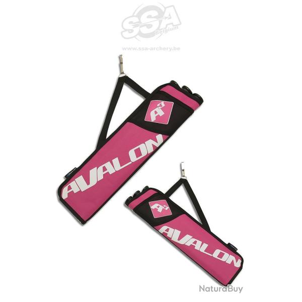 Avalon, carquois trois tubes ambidextre Rose