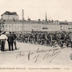 CPA -La  Grande Guerre en Champagne 1914-15-Infanterie Allemand a MIENS  - N&deg;4541