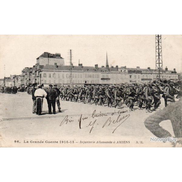 CPA -La  Grande Guerre en Champagne 1914-15-Infanterie Allemand a MIENS  - N�4541