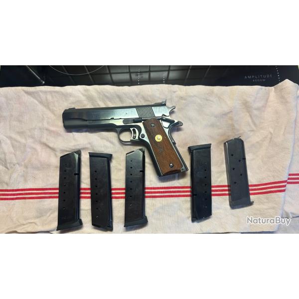 COLT'S MK IV/SERIES 70GOLD CUP NATIONAL MATCH45 ACP avec 5 chargeurs