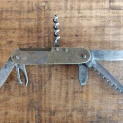 Couteau multilames pliant tr&egrave;s ancien BE