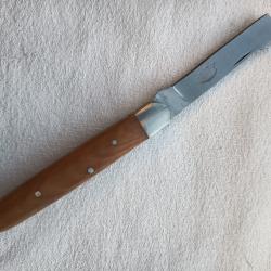 couteau greffoir manche teck longueur 17,5 cm