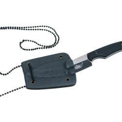 UZI Tactical Neck Knife - Couteau de Cou Manche Noir - Fourreau Kydex