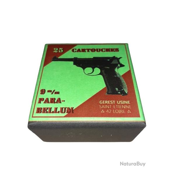 9 mm Para ou "Luger": Reproduction boite cartouches (vide) GU 14359624