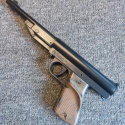 Pistolet allemand vintage &agrave; air comprim&eacute; 4,5 plomb FB Record MOD 1  parfait fonctionnement m&eacute;canique