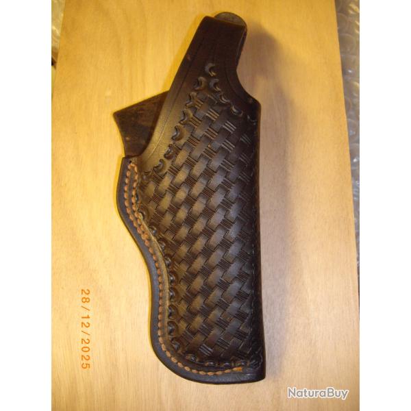 Etui cuir Brauer et Bross pour Colt Python 4 pouces