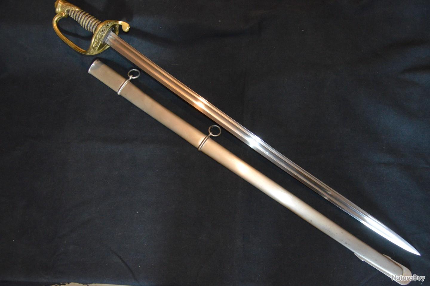 SABRE MOD 1845 ADJUDANT D'INFANTERIE-CHASSEURS-NAPOLEON III-CRIMEE ...